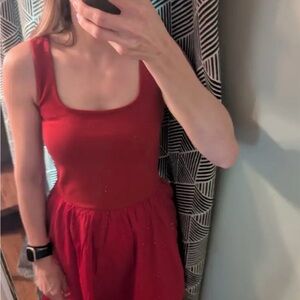 Quince NEW Cotton Mixed Media Tank Dress